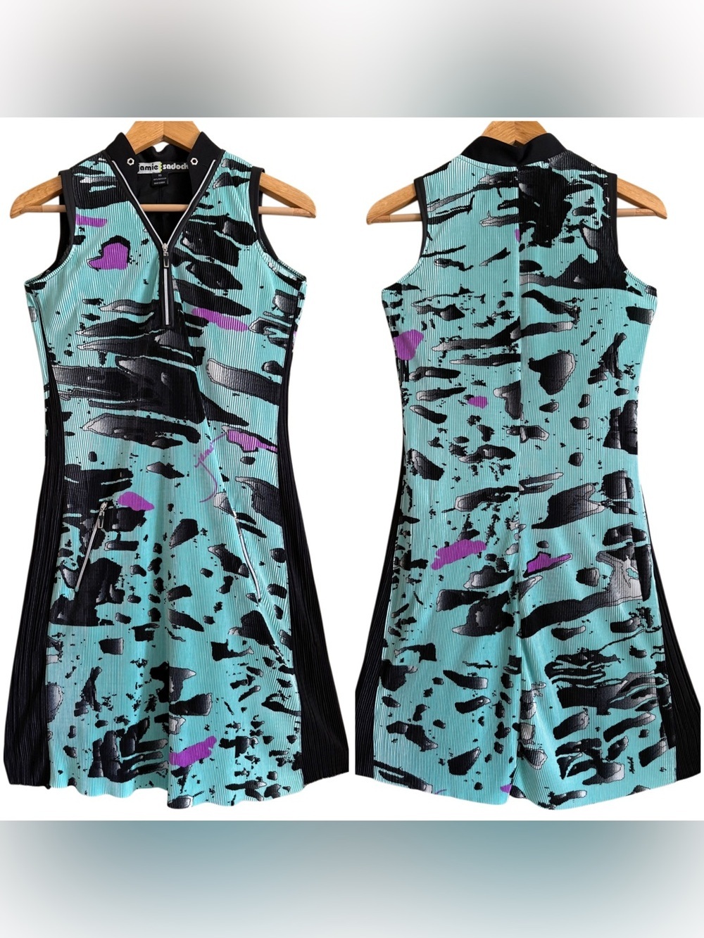 JAMIE SADOCK Vibrant Colorful Lightweight Stretchy Athleisure Golf Dress Sz XS